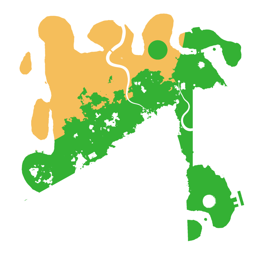 Biome Rust Map: Procedural Map, Size: 3500, Seed: 1745501420