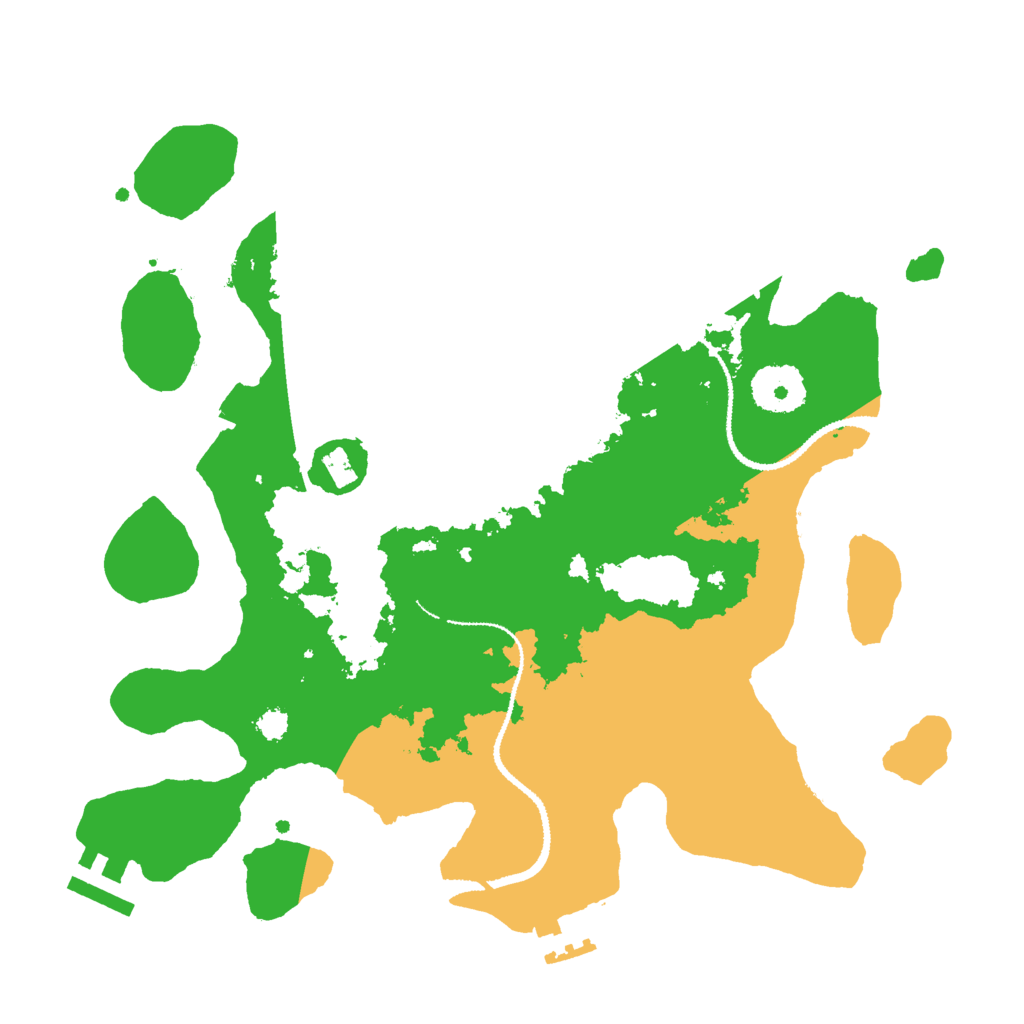 Biome Rust Map: Procedural Map, Size: 3000, Seed: 1026904877