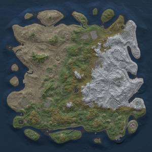 Thumbnail Rust Map: Procedural Map, Size: 4500, Seed: 1999262157, 19 Monuments