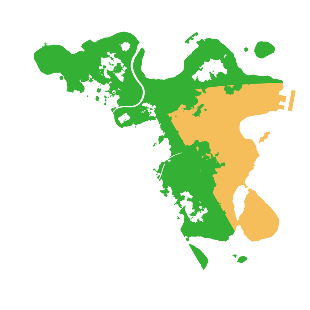 Biome Rust Map: Procedural Map, Size: 3000, Seed: 394648806