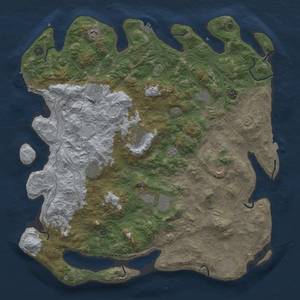 Thumbnail Rust Map: Procedural Map, Size: 4800, Seed: 70014084, 19 Monuments