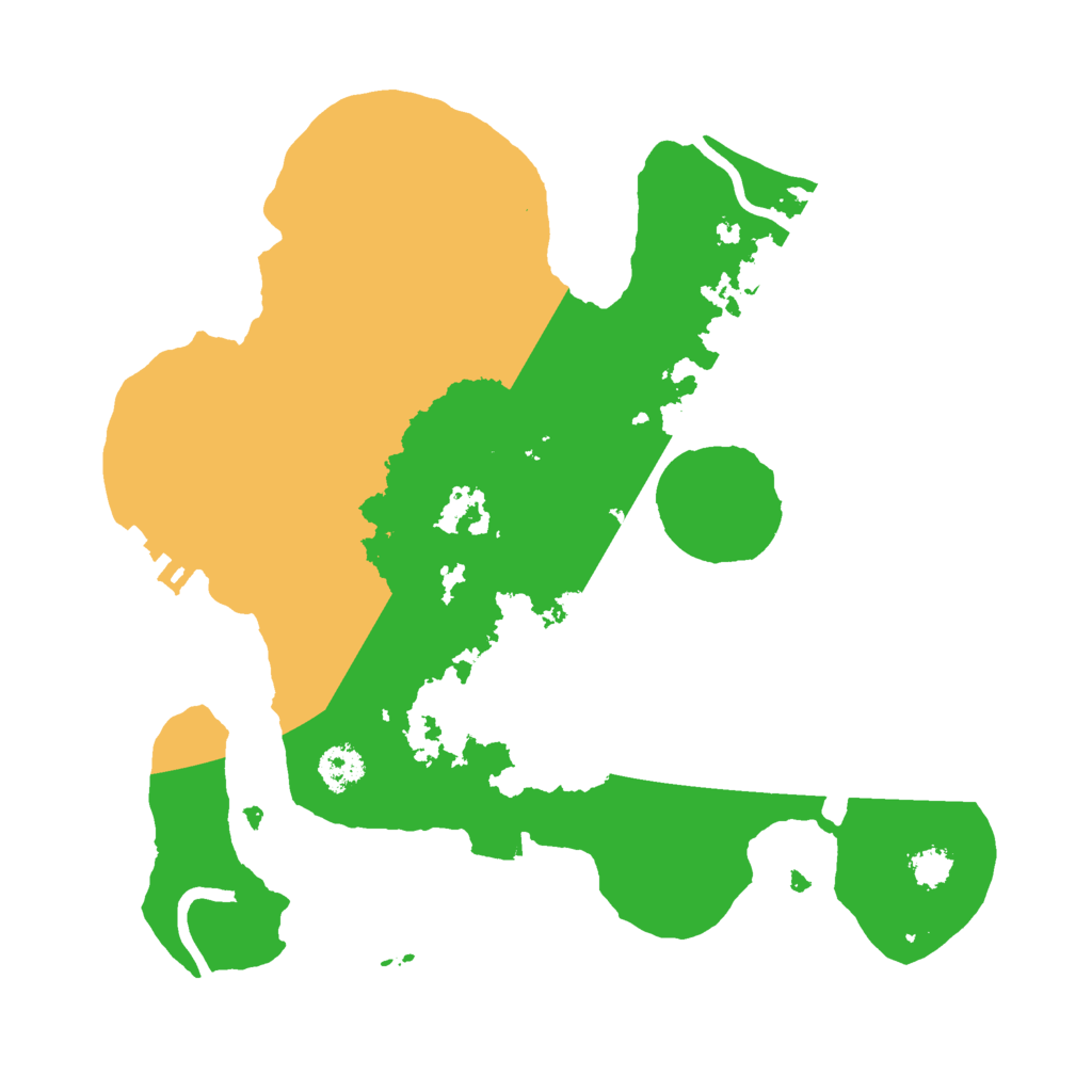 Biome Rust Map: Procedural Map, Size: 2500, Seed: 746083029