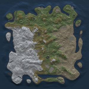 Thumbnail Rust Map: Procedural Map, Size: 4500, Seed: 881922105, 19 Monuments