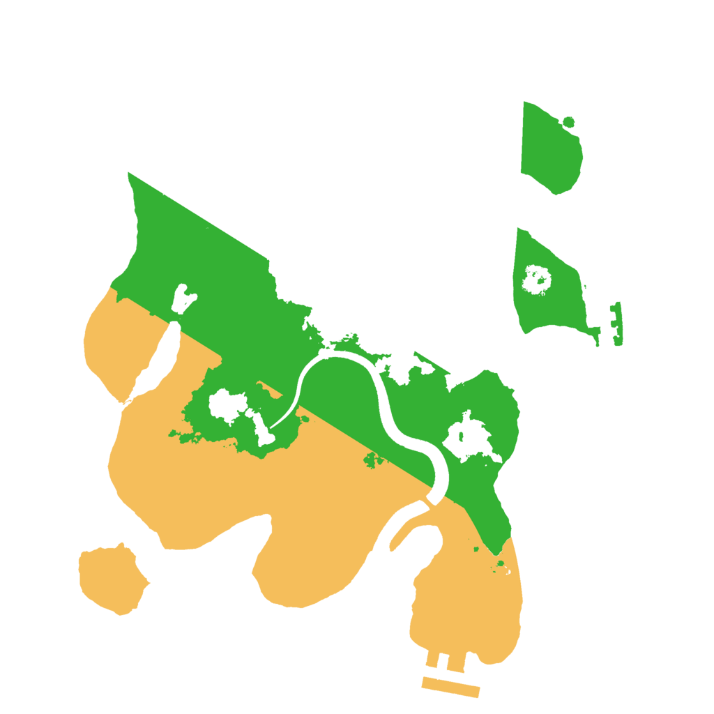 Biome Rust Map: Procedural Map, Size: 2500, Seed: 378227500