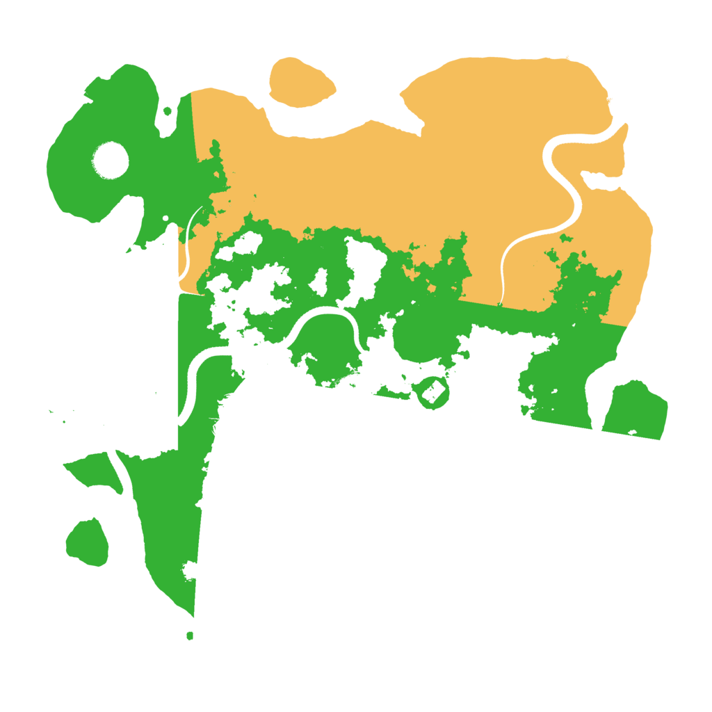 Biome Rust Map: Procedural Map, Size: 3500, Seed: 51443055