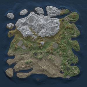 Thumbnail Rust Map: Procedural Map, Size: 3850, Seed: 636455300, 19 Monuments