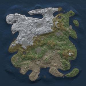 Thumbnail Rust Map: Procedural Map, Size: 3500, Seed: 1008072385, 16 Monuments