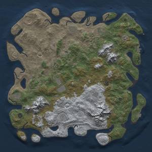 Thumbnail Rust Map: Procedural Map, Size: 5000, Seed: 1147236103, 19 Monuments