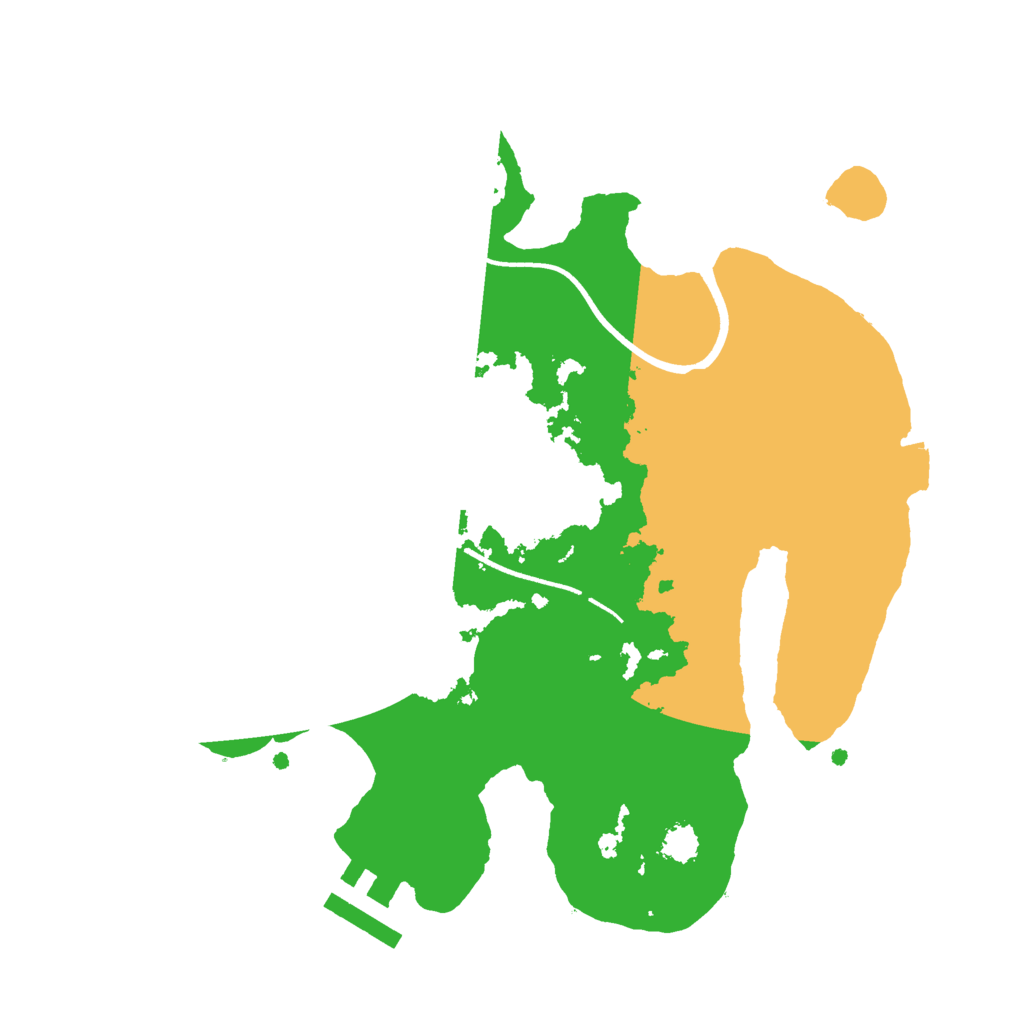 Biome Rust Map: Procedural Map, Size: 2500, Seed: 1736