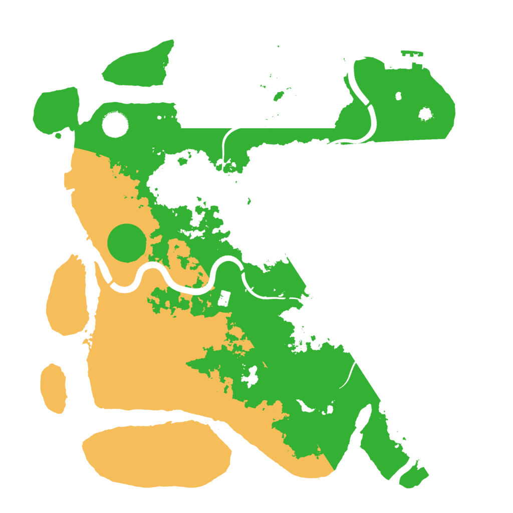 Biome Rust Map: Procedural Map, Size: 3500, Seed: 57073519