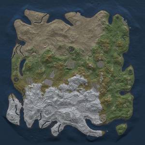 Thumbnail Rust Map: Procedural Map, Size: 4500, Seed: 20240201, 19 Monuments