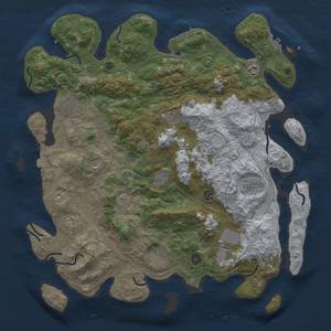 Thumbnail Rust Map: Procedural Map, Size: 4500, Seed: 1118420780, 19 Monuments