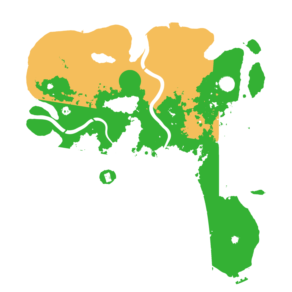 Biome Rust Map: Procedural Map, Size: 3500, Seed: 898403228