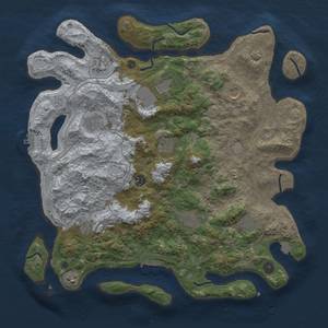 Thumbnail Rust Map: Procedural Map, Size: 4250, Seed: 1161130237, 19 Monuments