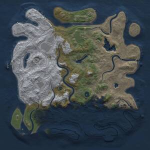 Thumbnail Rust Map: Procedural Map, Size: 4250, Seed: 1161130237, 10 Monuments