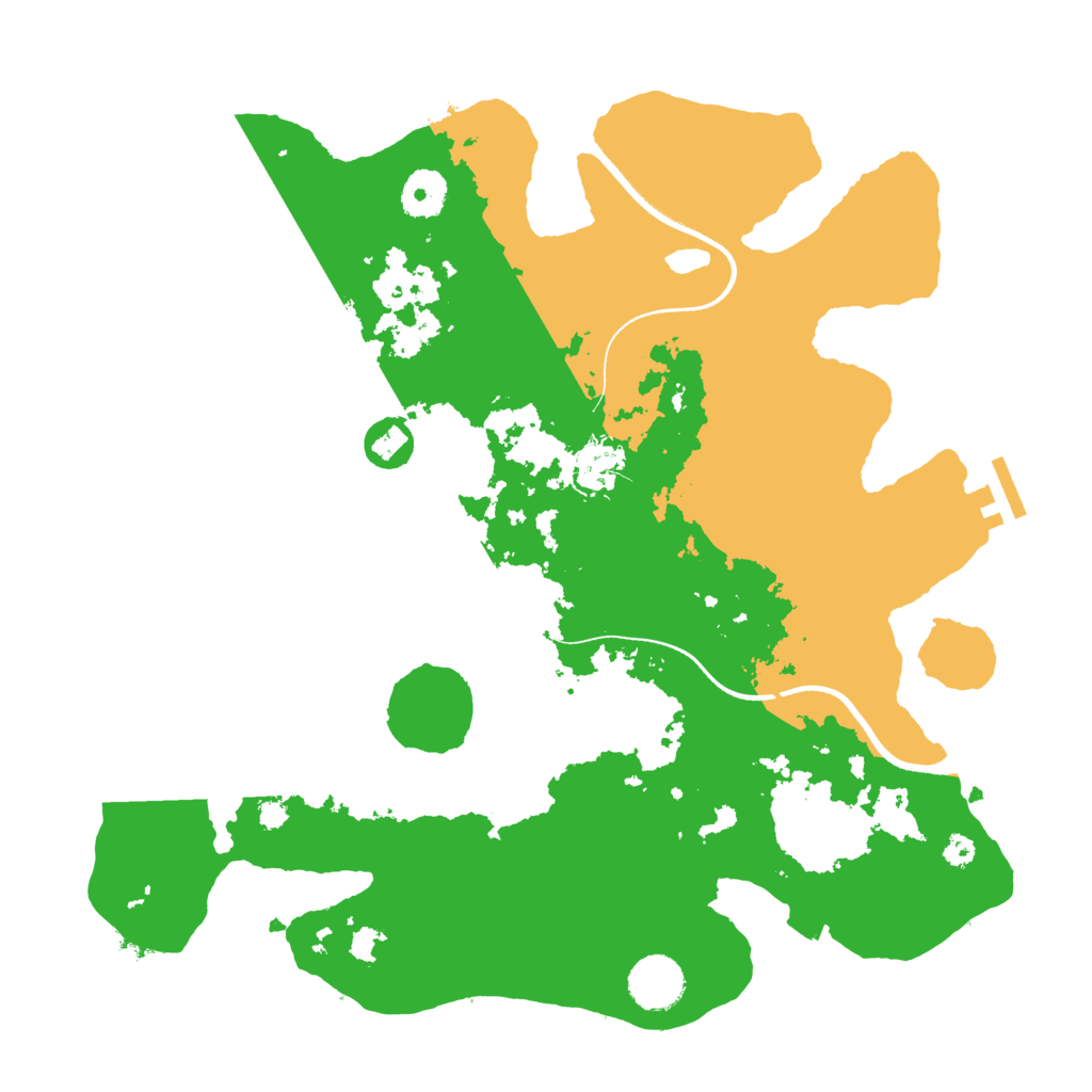 Biome Rust Map: Procedural Map, Size: 3500, Seed: 20472832