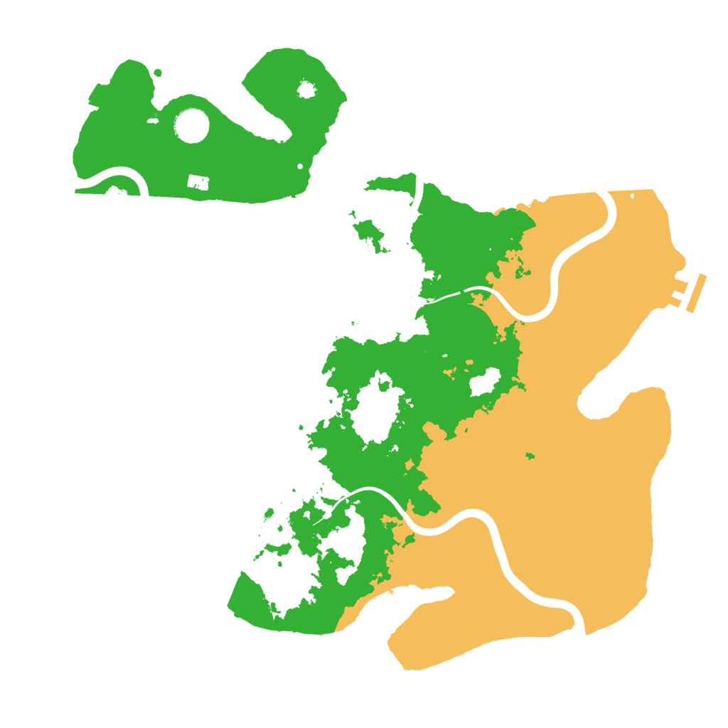 Biome Rust Map: Procedural Map, Size: 3700, Seed: 1977350486