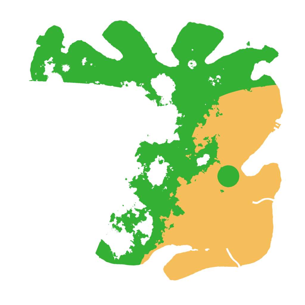 Biome Rust Map: Procedural Map, Size: 3700, Seed: 1977350486