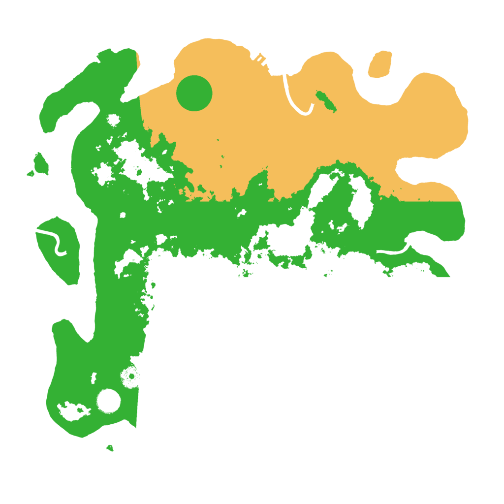 Biome Rust Map: Procedural Map, Size: 3700, Seed: 524329210