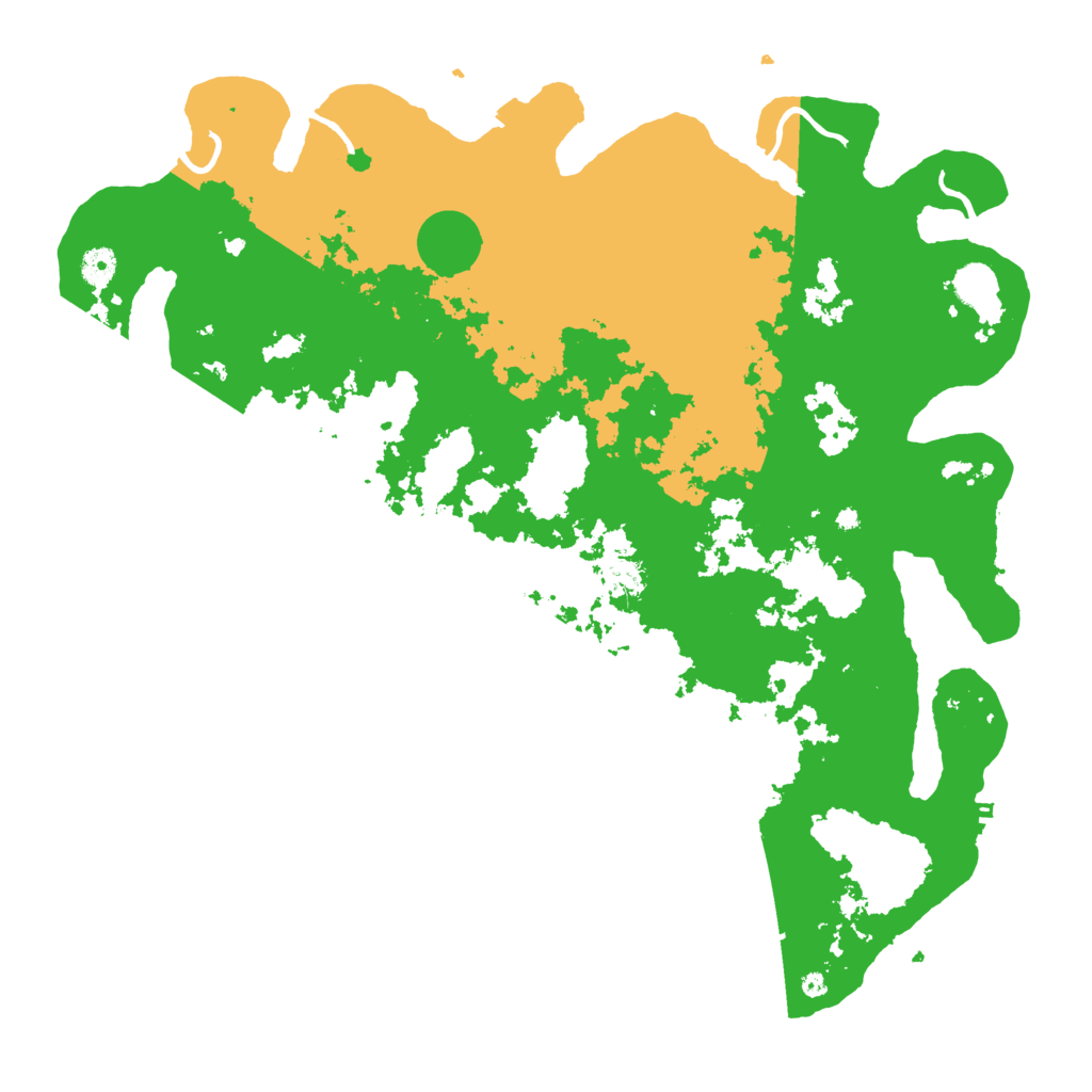Biome Rust Map: Procedural Map, Size: 4500, Seed: 199995462