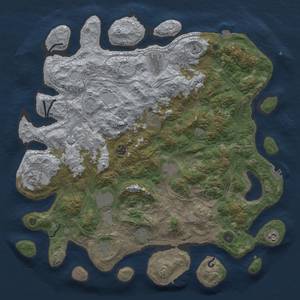 Thumbnail Rust Map: Procedural Map, Size: 4500, Seed: 1877370222, 18 Monuments