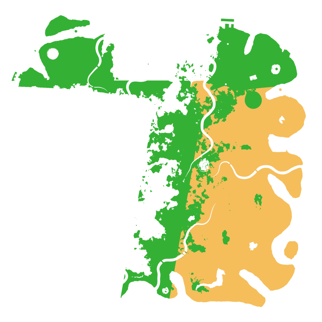 Biome Rust Map: Procedural Map, Size: 5000, Seed: 910258442