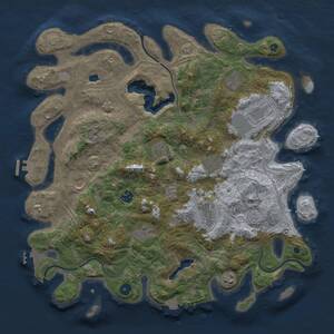 Thumbnail Rust Map: Procedural Map, Size: 4250, Seed: 1972821805, 16 Monuments