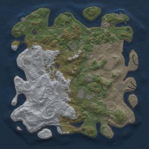 Thumbnail Rust Map: Procedural Map, Size: 4500, Seed: 2140220605, 19 Monuments