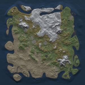 Thumbnail Rust Map: Procedural Map, Size: 5000, Seed: 566457397, 19 Monuments