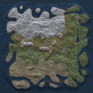 Thumbnail Rust Map: Procedural Map, Size: 4500, Seed: 473792781, 19 Monuments