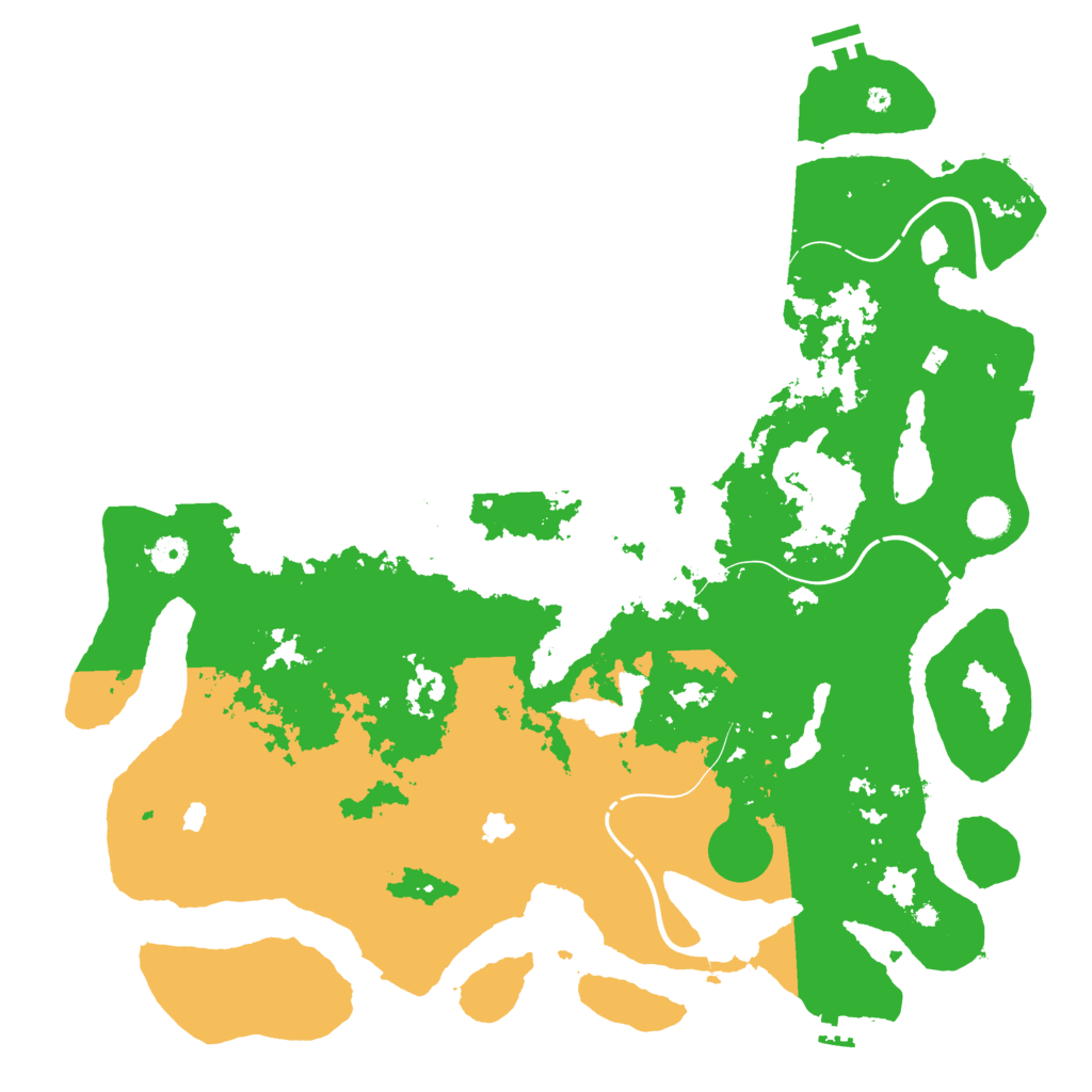 Biome Rust Map: Procedural Map, Size: 4500, Seed: 473792781