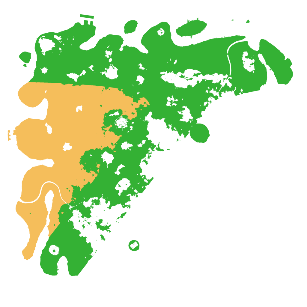 Biome Rust Map: Procedural Map, Size: 4500, Seed: 500260332