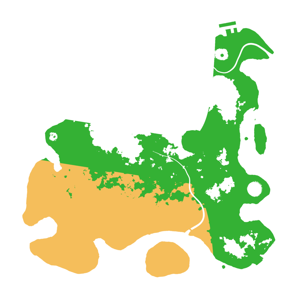 Biome Rust Map: Procedural Map, Size: 3500, Seed: 1299788382