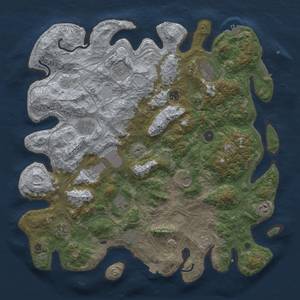 Thumbnail Rust Map: Procedural Map, Size: 4500, Seed: 1105121454, 19 Monuments