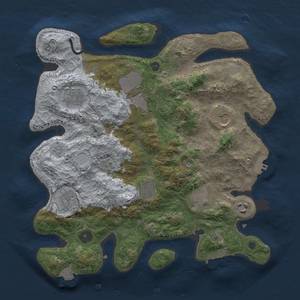 Thumbnail Rust Map: Procedural Map, Size: 3500, Seed: 1994826812, 16 Monuments