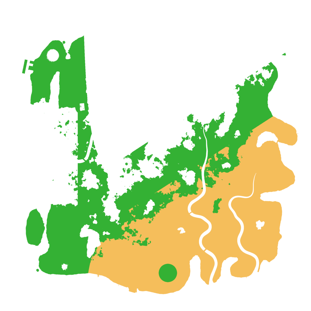 Biome Rust Map: Procedural Map, Size: 4500, Seed: 928631576