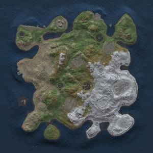 Thumbnail Rust Map: Procedural Map, Size: 3000, Seed: 143402026, 14 Monuments