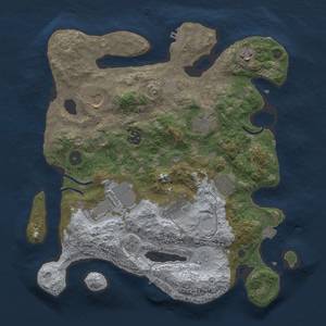 Thumbnail Rust Map: Procedural Map, Size: 3500, Seed: 197365186, 16 Monuments