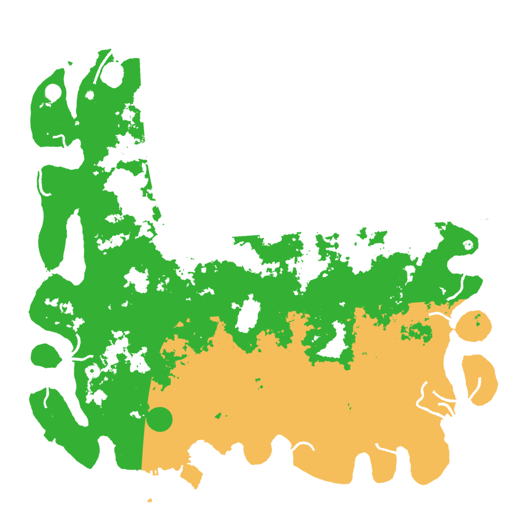 Biome Rust Map: Procedural Map, Size: 5555, Seed: 1657299186