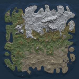 Thumbnail Rust Map: Procedural Map, Size: 5555, Seed: 1657299186, 19 Monuments