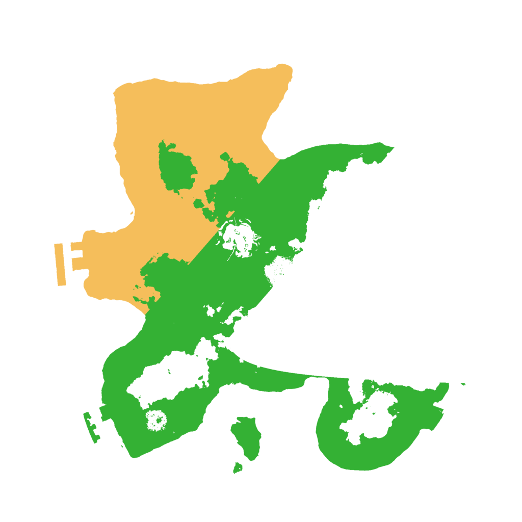 Biome Rust Map: Procedural Map, Size: 2500, Seed: 91740178