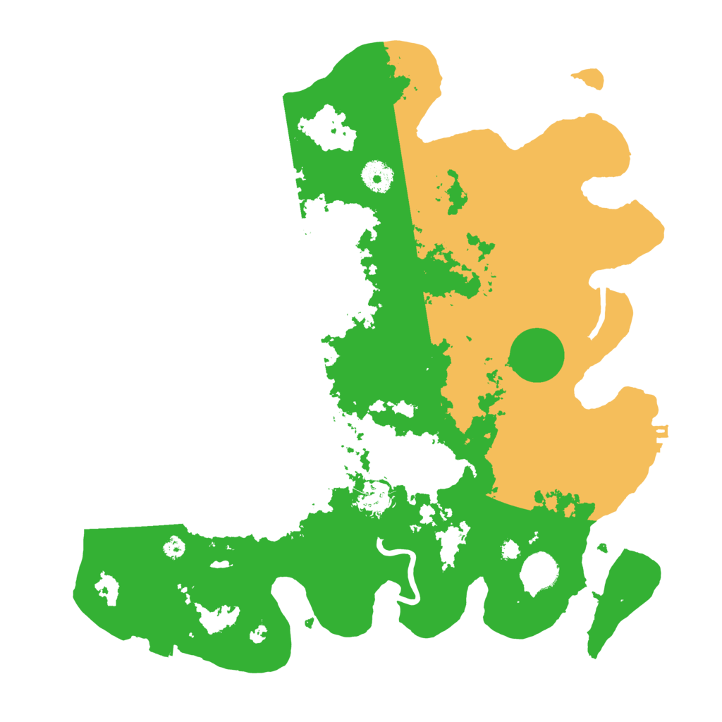 Biome Rust Map: Procedural Map, Size: 3500, Seed: 370301615