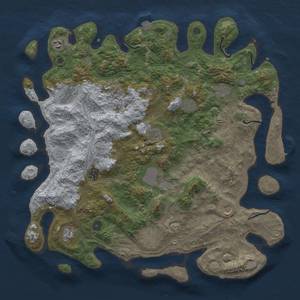 Thumbnail Rust Map: Procedural Map, Size: 4500, Seed: 1667224235, 18 Monuments