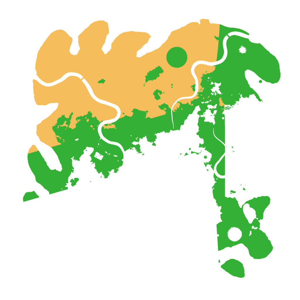 Biome Rust Map: Procedural Map, Size: 3800, Seed: 23055