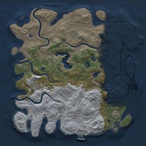 Thumbnail Rust Map: Procedural Map, Size: 4250, Seed: 2341, 13 Monuments