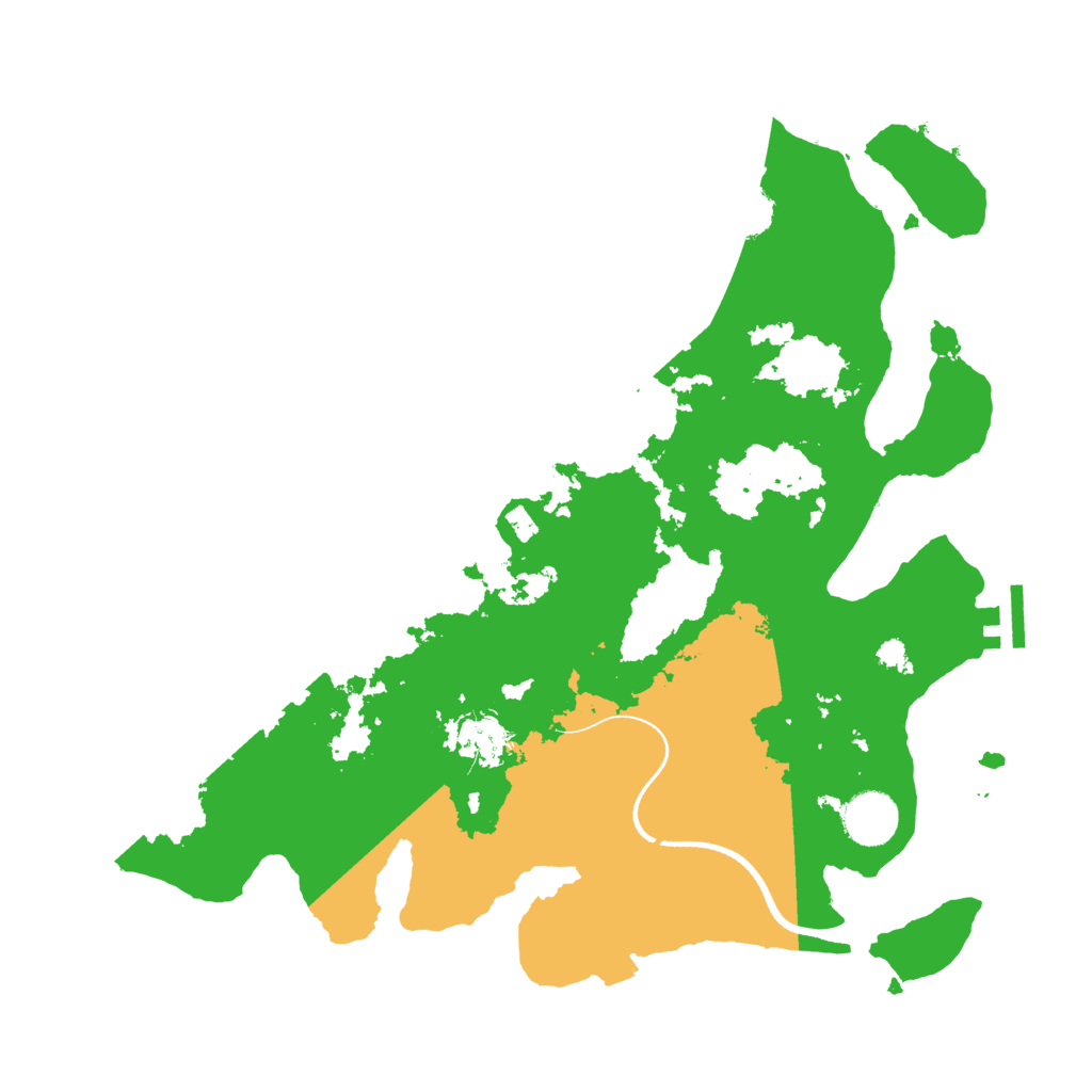 Biome Rust Map: Procedural Map, Size: 3500, Seed: 1335339157