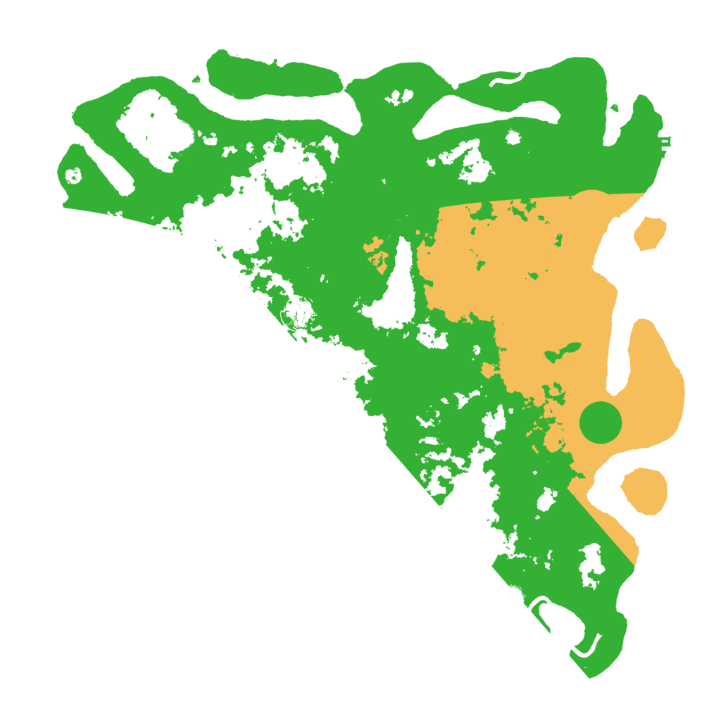 Biome Rust Map: Procedural Map, Size: 4500, Seed: 1992951186
