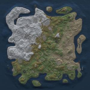 Thumbnail Rust Map: Procedural Map, Size: 4250, Seed: 1289663540, 18 Monuments