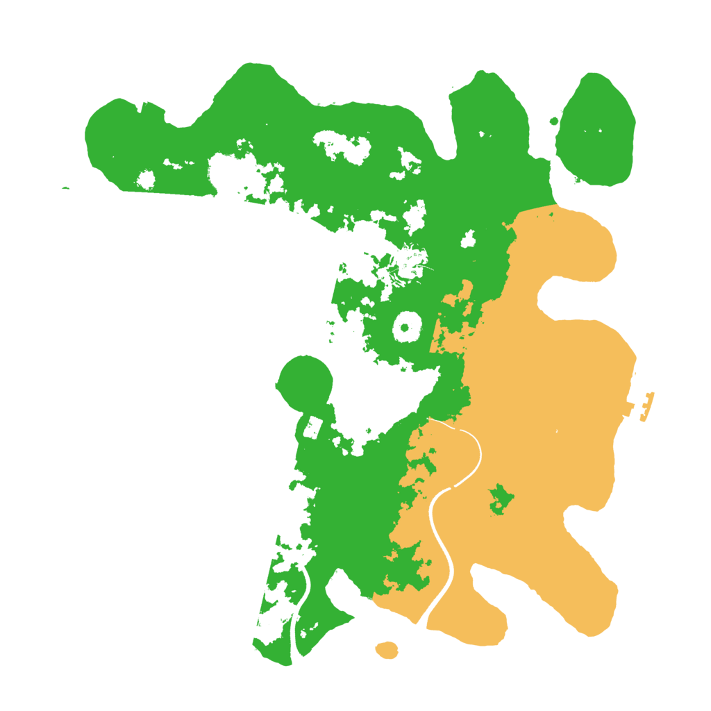 Biome Rust Map: Procedural Map, Size: 3500, Seed: 641149310