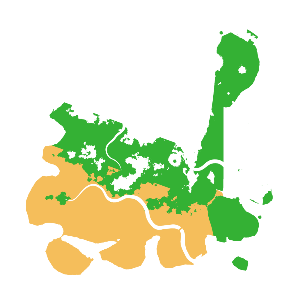 Biome Rust Map: Procedural Map, Size: 3500, Seed: 1233633510